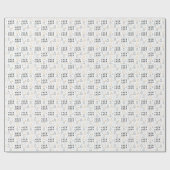 お客様の会社ブランドのクリスマスツリー贈与ロゴ ラッピングペーパー (フラット)