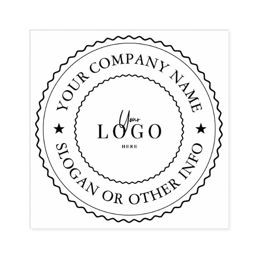 お客様の会社ロゴ カスタムゴムスタンプ ラバースタンプ (インプリント)