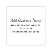 お客様の会社名と差出人住所 セルフインキングスタンプ (デザイン)