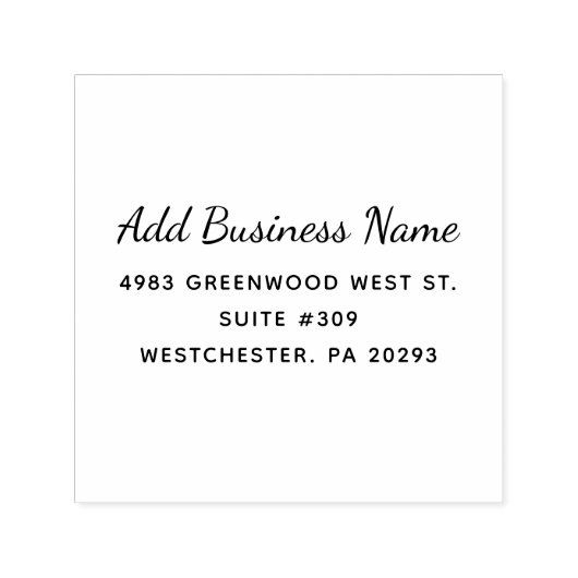 お客様の会社名と差出人住所 セルフインキングスタンプ (デザイン)