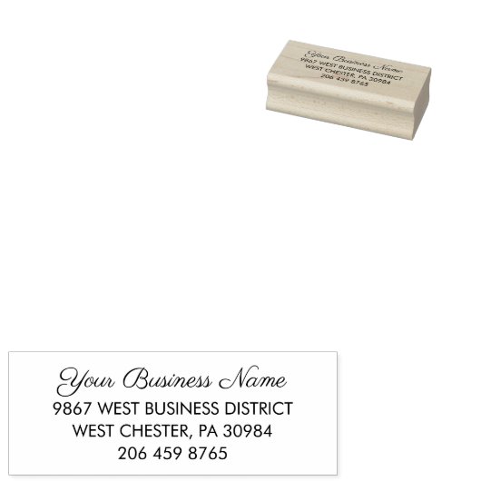 お客様の会社名と差出人住所 ラバースタンプ (押印)