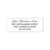 お客様の会社名と差出人住所 ラバースタンプ (インプリント)