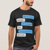 お客様の住所 Tシャツ (正面)