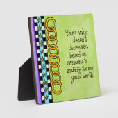 お客様の価値 フォトプラーク (正面)