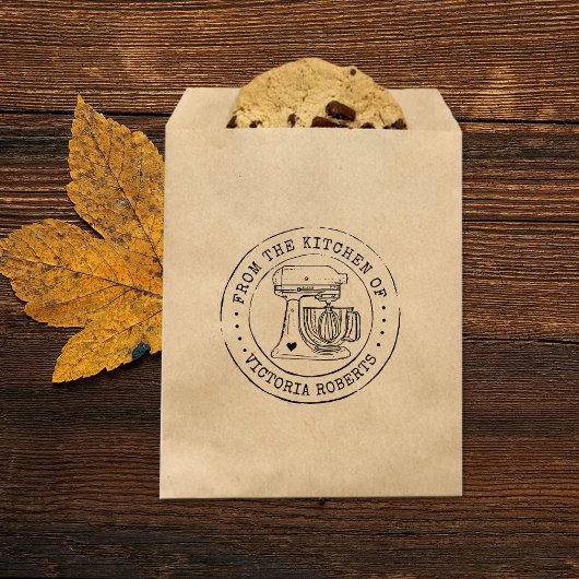 お客様の元へ、厨房から直送 ラバースタンプ