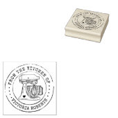 お客様の元へ、厨房から直送 ラバースタンプ (押印)