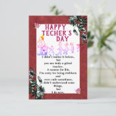 お客様の先生フラットグリーティングカードに感謝 カード (スタンド正面)