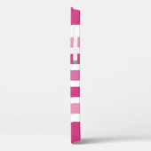 お客様の写真と名前のストライプパターン電話ケース Case-Mate iPhoneケース (裏面 / 左)