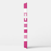 お客様の写真と名前のストライプパターン電話ケース Case-Mate iPhoneケース (裏面 / 右)