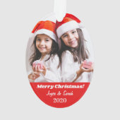 お客様の写真と文字オーナメント オーナメント (裏面)