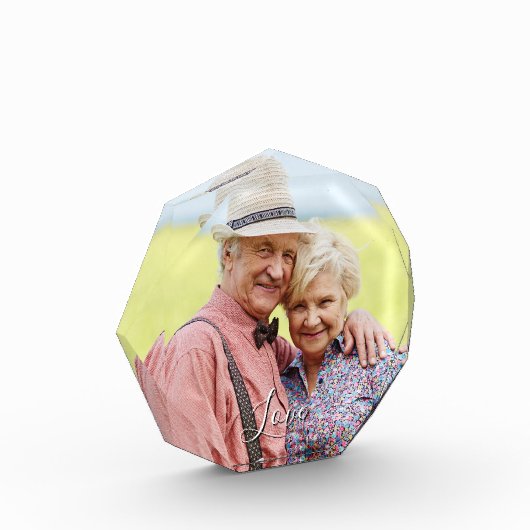 お客様の写真と文字カスタムのフォトブロック フォトブロック (左)