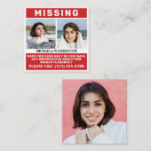 お客様の写真と文字恋しく思の「個人」 エンクロージャーカード (正面/裏面)