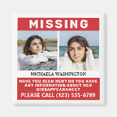 お客様の写真と文字恋しく思の「個人」 マグネット (正面)