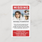 お客様の写真と文字恋しく思の「個人」 名刺 (正面)