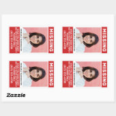 お客様の写真と文字恋しく思の「個人」 長方形シール (シート)