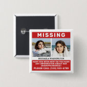 お客様の写真と文字恋しく思の「PERSON」ボタン 缶バッジ (正面&裏面)