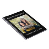 お客様の写真と文字 ノートブック (右側)