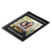 お客様の写真と文字 ノートブック (左側)