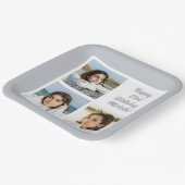 お客様の写真と文字 ペーパープレート (傾斜あり)