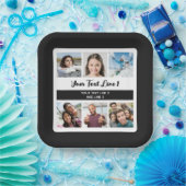 お客様の写真と文字 ペーパープレート (パーティー)