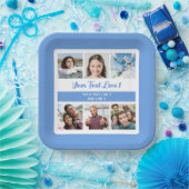 お客様の写真と文字 ペーパープレート (パーティー)