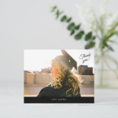 お客様の写真の卒業生に感謝はがき ポストカード (スタンド正面)