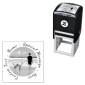 お客様の写真の自己インク入力スタンプとカスタム文字 セルフインキングスタンプ (インサイチュ)