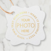 お客様の写真はこちらパーソナライズされた – ブランド/カスタム フェイバータグ (正面)