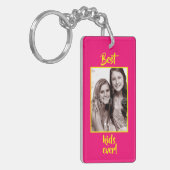 お客様の写真は常にピンクと黄色 キーホルダー (正面左)