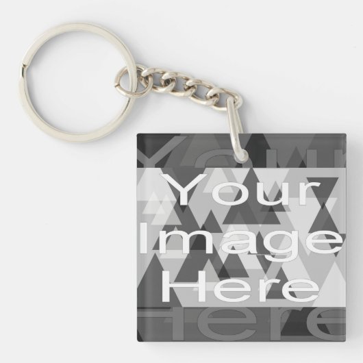 お客様の写真テンプレート キーホルダー (正面)