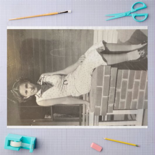 お客様の写真パーソナライズされたDPの分離 薄葉紙 (クラフト)