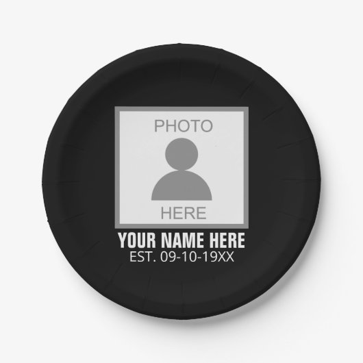 お客様の写真 ペーパープレート (正面)