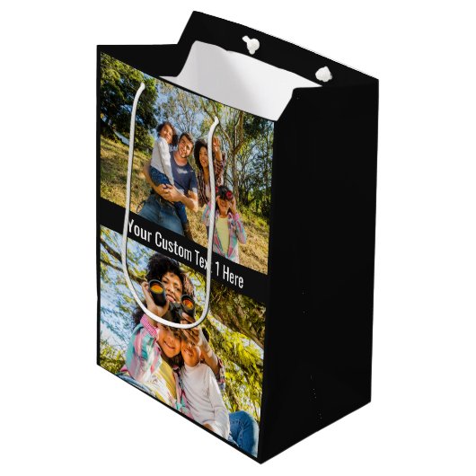 お客様の写真、文字、およびカラーメディア抱き枕 ミディアムペーパーバッグ (正面アングル)