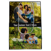 お客様の写真、文字、およびカラーメディア抱き枕 ミディアムペーパーバッグ (裏面)