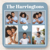 お客様の写真、文字、カラーコースターセット コースター (正面)