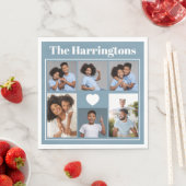 お客様の写真、文字、カラーコースターセット スタンダードランチョンナプキン (インサイチュ)