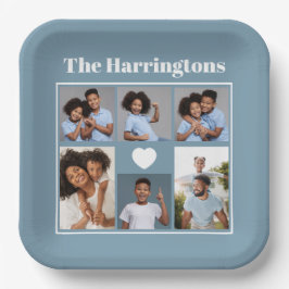 お客様の写真、文字、カラーコースターセット ペーパープレート