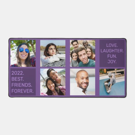 お客様の写真、文字、色 デスクマット (正面)