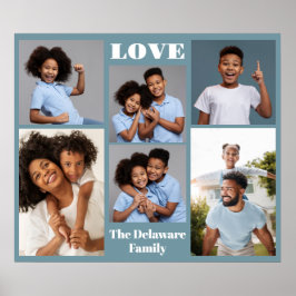 お客様の写真、文字、色 ポスター