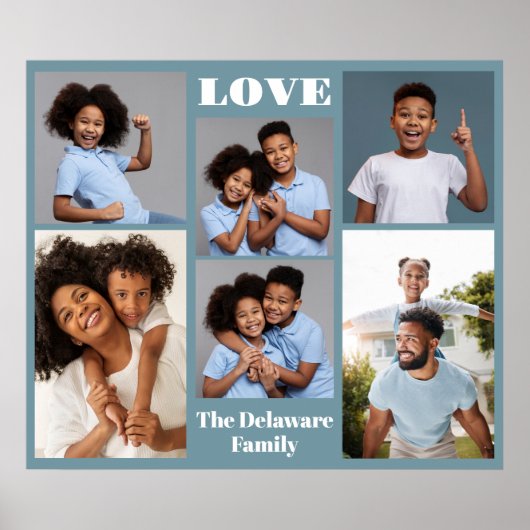 お客様の写真、文字、色 ポスター (正面)