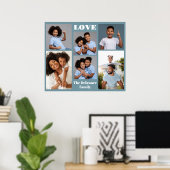 お客様の写真、文字、色 ポスター (ホームオフィス)