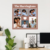 お客様の写真、文字、色 ポスター (ホームオフィス)