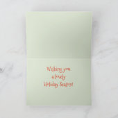 お客様の初めてのクリスマスをMomおよびパパジンジャーブレッドマン シーズンカード (内部)