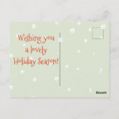 お客様の初めてのクリスマス結婚した-ジンジャーブレッドマン ポストカード (裏面)