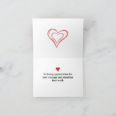 お客様の医療従事者を愛しています サンキューカード (内部)