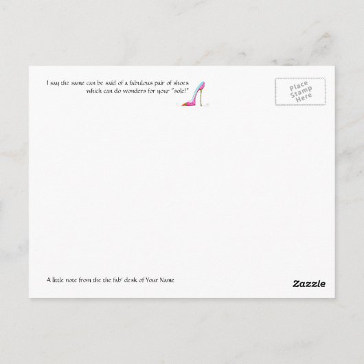 お客様の単独/ソウル葉書のバランス ポストカード (裏面)