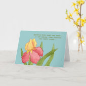 お客様の名刺を紛失して申し訳ない カード (黄色い花)