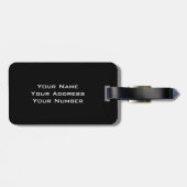 お客様の名前とヴィンテージ織ストライプり ラゲッジタグ (裏面横)