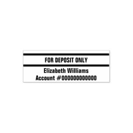 お客様の名前と銀行口座番号のみを入金する場合 セルフインキングスタンプ