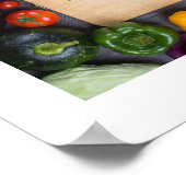 お客様の名前のキッチンアートのポスター ポスター (角)